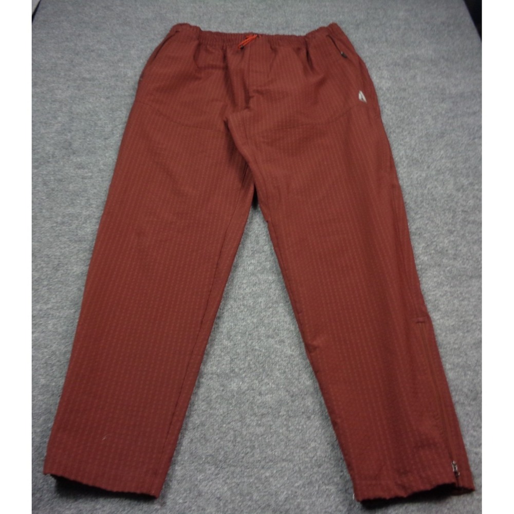 Eddie Bauer First Ascent Guide Grid Pants Mens XL Red Brown Hiking Textured